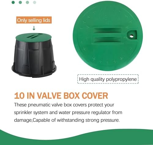 Valve Box Cover 10 Inch, Round Sprinkler Irrigation Cover, Green 1 Pack - Image 4