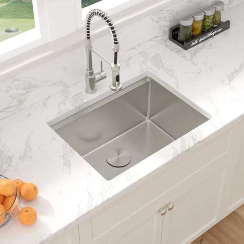 Sarlai 25 Inch Kitchen Sink Undermount 25"x19" Workstation Stainless Steel - Image 4