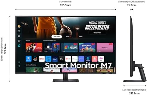 Samsung LS43DM702U 43" Smart Monitor M7 (M70D) 4K UHD with Streaming TV, Speakers and USB-C Bundle with Tech Smart USA Editing Software Bundle + 2 Year CPS Enhanced Protection Pack - Image 6