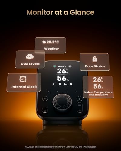 SwitchBot Hub 3 (3rd Gen), Smart Home Hub with 2.4" IPS Screen & Knob Control, WiFi Thermometer Hygrometer, IR Remote (Matter/Bluetooth 200m), Alexa/Google/Apple Home Compatible - Image 5
