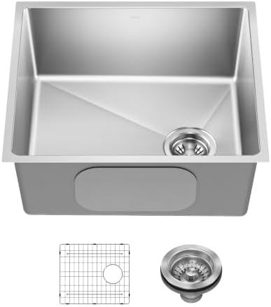KRAUS Fairlane 21 in Undermount Single Bowl Stainless Steel Kitchen Sink by Unknown