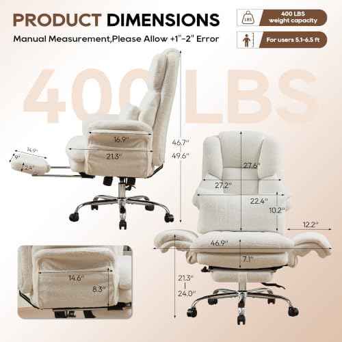 Big and Tall Criss Cross Legged Office Chair with Flip Armrests - Image 2