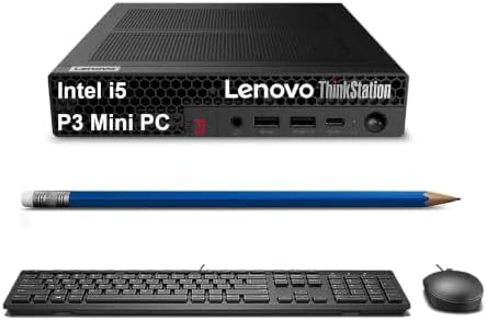 Lenovo ThinkStation P3 Tiny Workstation Desktop, Intel i5-14500 vPro (> Ultra 7 155U), IST Customized 16GB/32GB/64GB RAM, 512GB/1TB/2TB, Support 8K Display, > ThinkCentre M70q M75q M90q, Win 11 Pro by ISTComputers