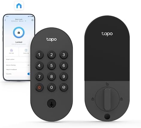 Tapo Smart Wi-Fi Deadbolt Door Lock, Keyless Tactile Buttons, DL100 by Unknown