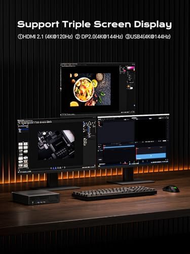 MINISFORUM Mini Workstation MS-A1 Barebone with AMD Ryzen 9 9950X (Zen 5, 16 cores/32 Threads, up to 5.7 GHz) Mini PC, OCuLink, Dual 2.5G LAN, 4× M.2 PCIe, HDMI/DP/USB-C, Without RAM/SSD - Image 6