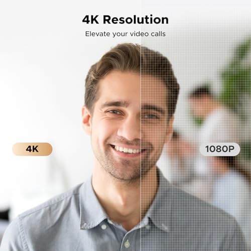 UGREEN 4K@30fps Webcam for PC Ultra HD Web Camera with Noise-canceling Mics - Image 2