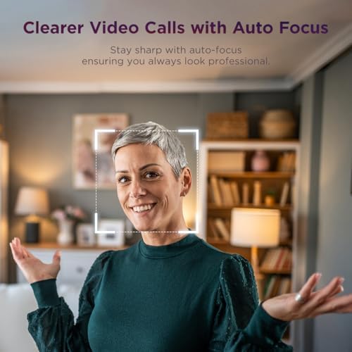 Lenovo FHD Webcam, 1080p Resolution, 30 fps, Dual Noise-Cancelling Microphones, AI Noise Cancellation and Enhanced Image Quality, Physical Privacy Shutter, Microsoft Terms Certified, Black - Image 4