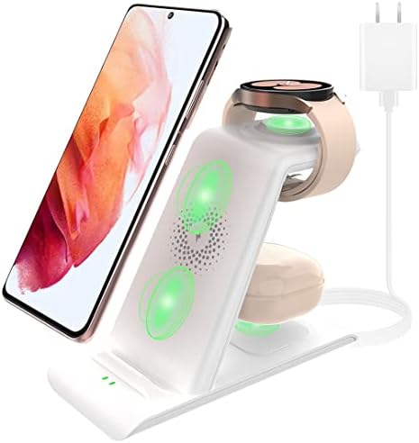 Wireless Charging Station for Samsung Wireless Charger Galaxy S26 Ultra/S25/S24/S23/S22/Note20 Z Fold Flip7 Galaxy Watch 8/7/6/5/4/3 Active 2/1 Stand Galaxy Buds4/4 Pro/3/2 Pro/Live Multiple Devices by EloBeth