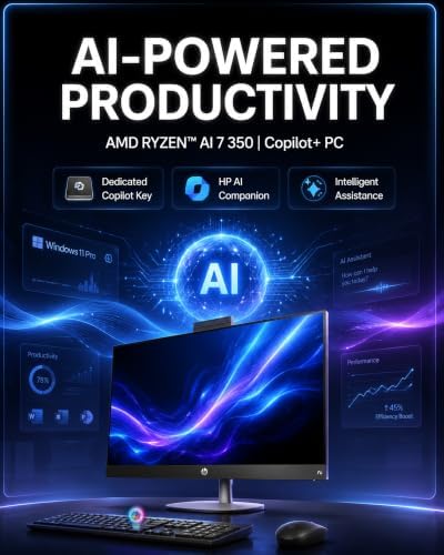 HP 27" All-in-One Desktop Computer Touchscreen Copilot PC 64GB DDR5 2TB SSD - Image 5