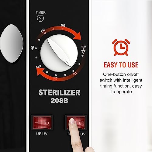 UV Sanitizer Cabinet. Dual Lamp UV Light Sanitizer Box with Timer Setting, Suitable for Cleaning of Various Items - Image 4