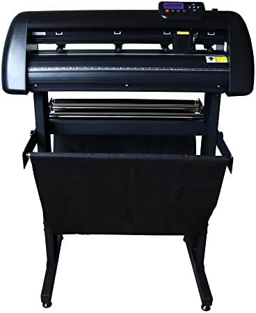 Vinyl Cutter Plotter 24 inch Automatic Edge Patrol 500g Cutting Plotter with LCD Display Plotter DIY Vinyl Printer Cutter Machine with USB2.0 and U Disk Port Adjustable Force and Speed 110V by HQHAOTWU