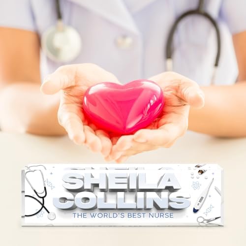 Custom Name Plate for Desk, Nurse Employee Appreciation Gifts, Office Decor - Image 4