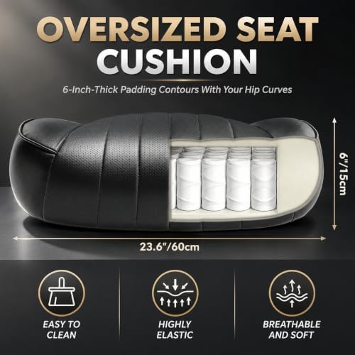 Big and Tall Office Chair, 600lbs Executive Chairs Heavy Duty - Image 3