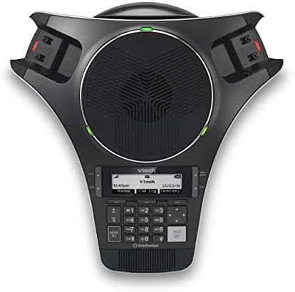 VTech VCS712 ErisStation DECT 6.0 Wireless Conference Phone with 2 Wireless Mics, Full-Duplex Speakerphone, Orbitlink Technology, 150ft Range, Black - Image 2