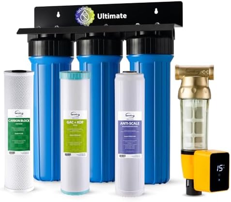 iSpring Ultimate Whole House Water Filter w/Auto-Flush Sediment Filter by iSpring