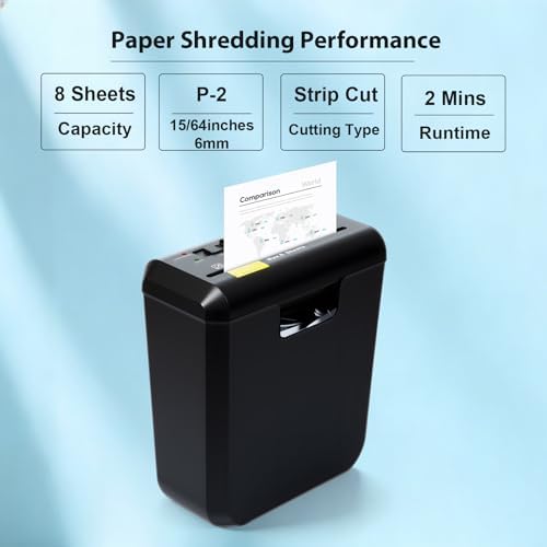 Wingwise 8 Sheets Paper Shredder for Home Office - Image 2