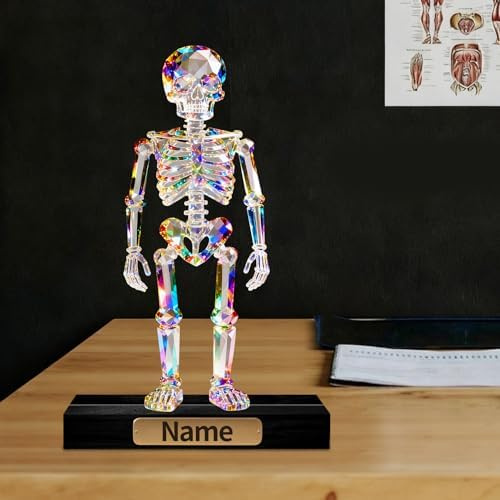 Personalized Acrylic Human Lungs Anatomical Decoration Colorful Figurine with Custom Name Plate Anatomy Desktop Ornament, Gifts for Pulmonologists Respiratory Therapists Medical Students - Image 3