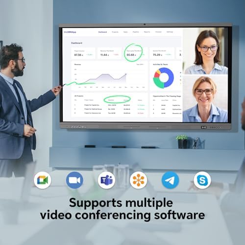 75” Smart Board, 4K Interactive Whiteboard, All-in-One Smartboard - Image 3