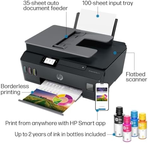 HP Smart Tank Plus 570 Wireless All-in-One Ink Tank Printer with up to 2 Years of Ink Included (5HX14A) - Image 4