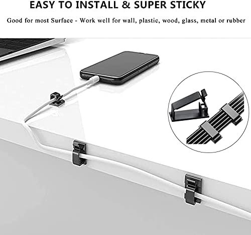 Cord Management Organizer Kit 4 Cable Sleeve split 192PCS Cable Management (Pack of 2) - Image 5