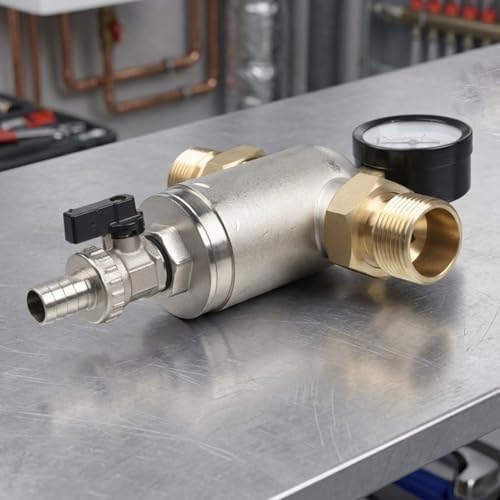 Hvac Systems Magnetic Water Filter for Wall Hung Boiler Underfloor Heating Dn15/dn20/dn25 Threaded Sludge Separator with Stainless Steel Mesh Rust Scale for Remover(DN25) - Image 5