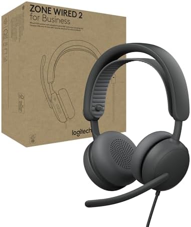 Logitech Zone Wired 2 for Business Headset - Teams - Graphite by Unknown