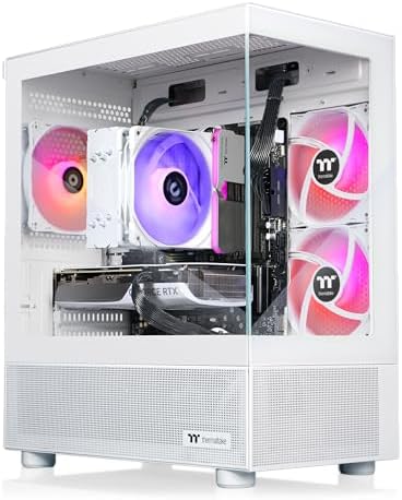 Thermaltake LCGS View 8760S-170 Gaming Desktop (AMD Ryzen™ 7 8700F, ToughRam 16GB DDR5 6000MT/s RGB Memory, NVIDIA GeForce® RTX 5060, 1TB NVMe M.2, WiFi, Windows 11) V17S-B650-560-LCS by Unknown