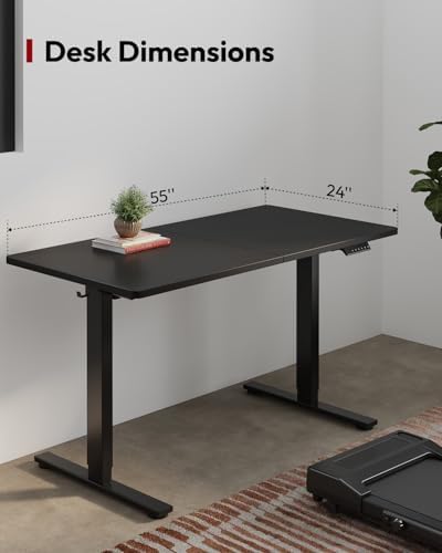 SANODESK 55''x24'' Height Adjustable Electric Standing Desk for Home Office - Image 2