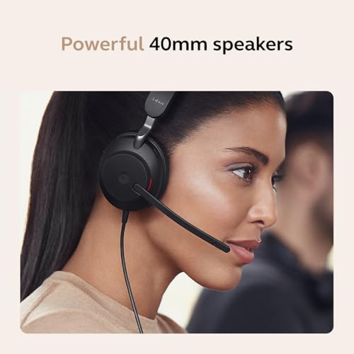 Jabra Evolve2 40 SE (2026 Version) Wired Mono Noise-Cancelling Headset - Features 3-Microphone Call Technology and USB-C/A Cable - MS Teams Certified, Works with All Platforms - Black - Image 5
