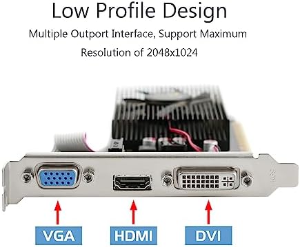 QTHREE NVIDIA GT 730 4GB Graphics Card,DDR3,128-Bits,Video Card for PC,PCI Express x16,DVI-I,HDMI,VGA,Low Profile Computer GPU,DirectX 11,Support 2K - Image 4