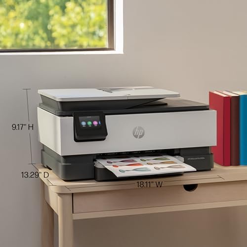 HP OfficeJet Pro 8125e Wireless All-in-One Color Inkjet Printer, Print, scan, Copy, ADF, Duplex Printing Best-for-Home Office, 3 Month Instant Ink Trial Included, AI-Enabled (405T6A) - Image 6
