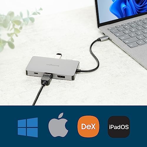 Kensington UH1450P Dual 4K Monitor USB Type C Hub, Laptop Docking Stations with Dual 1.4++ DisplayPort Ports, 85W Charging for Thunderbolt 3/4 and USB-C Devices, 2X USB-A, 1 USB Type C Port (K36900WW) - Image 2