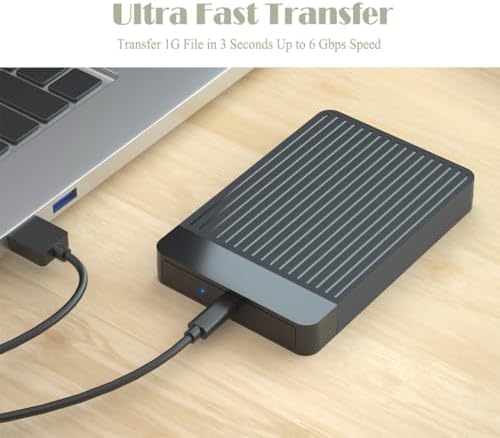 320GB Ultra Slim Portable External Hard Drive 2.5'' HDD USB 3.1 Type-C Storage for PC, Mac, Laptop - Image 4