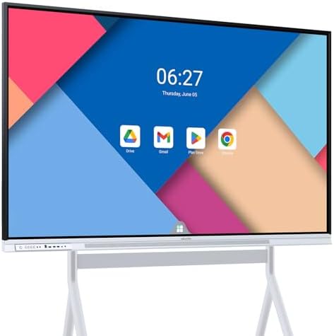 65 Inch 4K Smart Board, Google EDLA-Certified Interactive Whiteboard by NEWORK