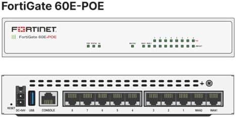 Fortinet FortiGate-60E / FG-60E Next Generation (NGFW) Firewall Appliance, 10 x GE RJ45 Ports - Does NOT Include Power Adapter (Renewed) - Image 2