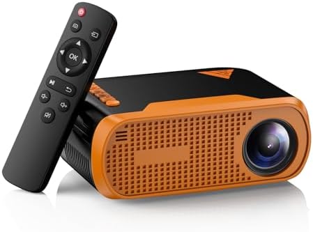 Mini Video Projector with WiFi Bluetooth, Native 1080P Portable Movie Projector, Compatible with SmartPhone, TV Stick, PS5, Laptop HDMI USB for Home Theater Indoor Outdoor Movies by Vamvo