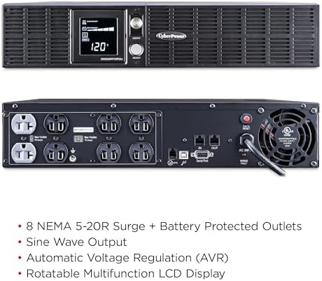CyberPower OR2200PFCRT2U PFC Sinewave UPS Battery Backup - Image 3