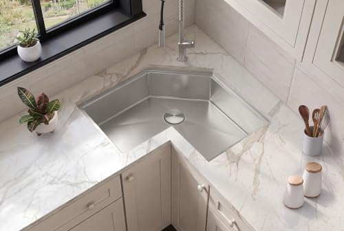 Ruvati Roma Pro Stainless Corner Workstation Undermount Sink - RVH8410ST - Image 6