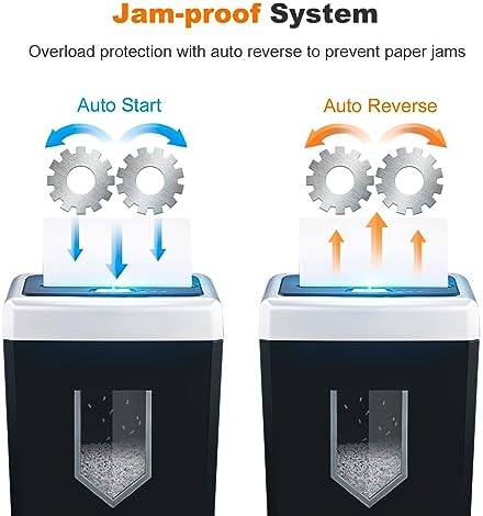 Bonsaii 15-Sheet Cross-Cut 40-Min Heavy Duty Paper Shredder for Home Office - Image 5