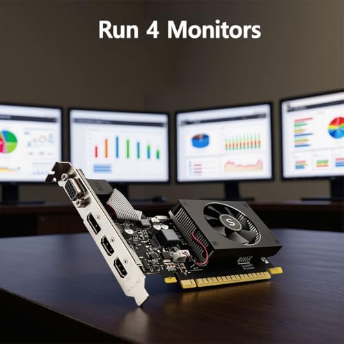 GT 730 Graphics Card 4GB DDR3 64-bit, 2 HDMI, DisplayPort, VGA, Video Card - Image 4