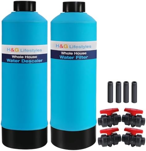 H&G Lifestyles Whole House Water Descaler Water Filter, Saltless Water Softener for Whole Home,Anti Scaler Buildup,Remove Heavy Metal Odor.700,000 Gallons by HGLifestyles