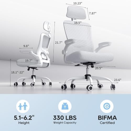 Ergonomic Office Chair for Lower Back Relief, 4-Way Lumbar, 330 LBS - Image 2