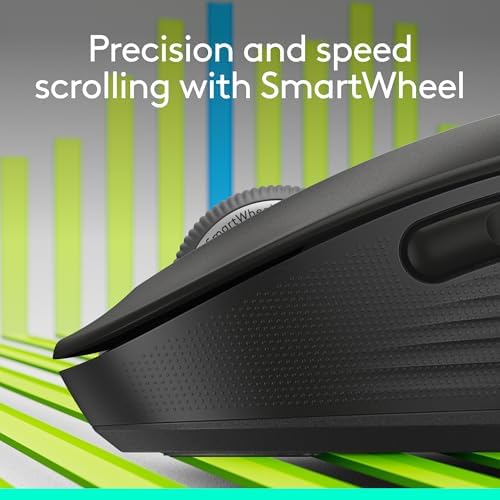 Logitech Signature M650 L Full Size Wireless Mouse Large Sized - Black - Image 2