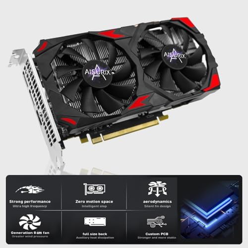 Kelinx AISURIX RX 580 8GB GDDR5 Graphics Card 2*HDMI/1*DP Gaming GPU - Image 3