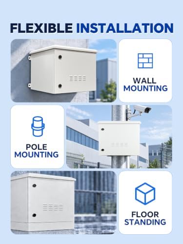 AEONS 9U Wall-Mount Outdoor Network Cabinet, IP55 Rated, Pre-Assembled - Image 5