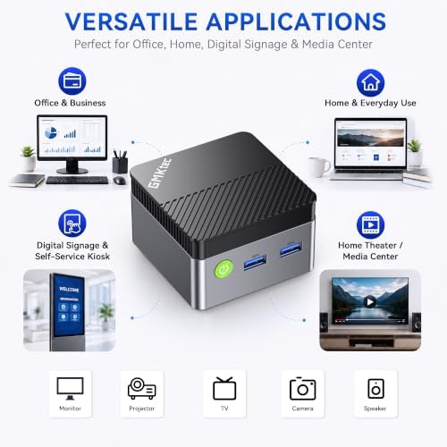 GMKtec G5S Mini PC Intel N5095 8GB LPDDR4 128GB SSD Desktop Computer - Image 6
