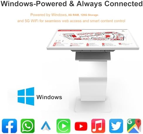 32 inch Touch Screen Kiosk, Windows11 System(8+128g) - Image 5