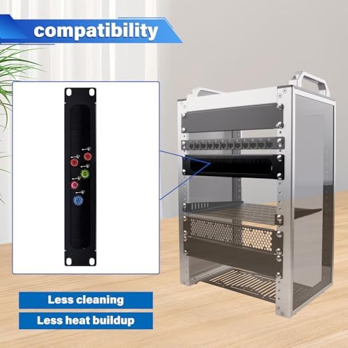 GeeekPi 1U Brush Cable Manager Rack Mount for 10 inch Server Rack, Cable Management Panel with Brush Strip for Cable Entry for DeskPi RackMate T1/T0/T2/T1 Plus/T0 Plus/TL1/T1/2 Plus Network Rack (2) - Image 5