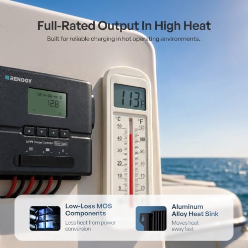 Renogy MPPT Solar Charge Controller with Bluetooth & LCD, 100V 30A 12V/24V - Image 5