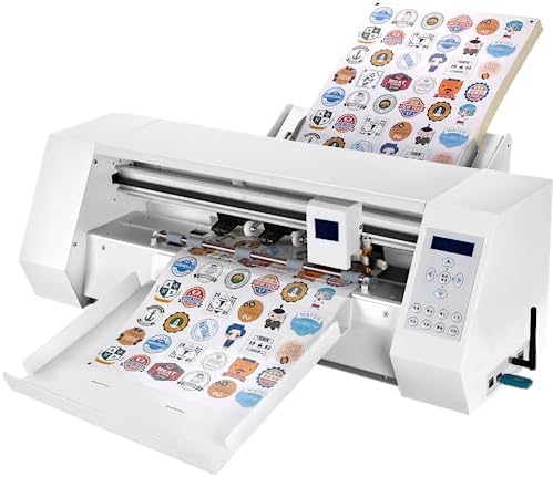 A3+ Autofeed Self Adhesive Paper Sticker Die Cutting Machine Vinyl Label Cutter Plotter Sticker Maker Machine for Art Projects Crafting Custom Stickers Card Making by FirstZi